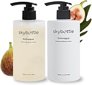 Daily body care set with body wash and lotion for dry skin