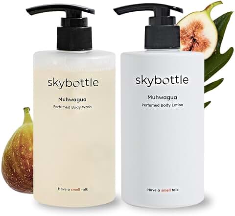Daily body care set with body wash and lotion for dry skin