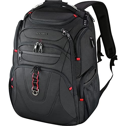 TSA Friendly 17.3 Inch Water-Repellent Laptop Backpack for Men and Women