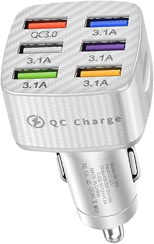 Multi-Port Car Charger with Fast Charging