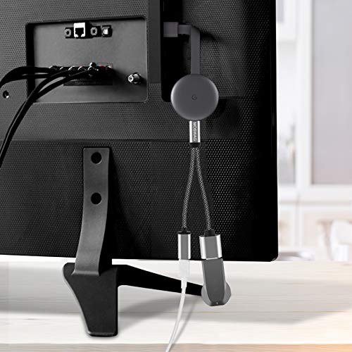 USB C OTG Adapter USB Type C Splitter with USB C Female and USB A Female Compatible with Chromecast with Google TV/Samsung S21 S20 S20+ Ultra/Google Pixel 5 4 4 XL 3 3 XL/LG V40 V30 G6 G8