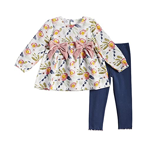 Baby Girls' Gauze Floral Tunic and Legging, 2T