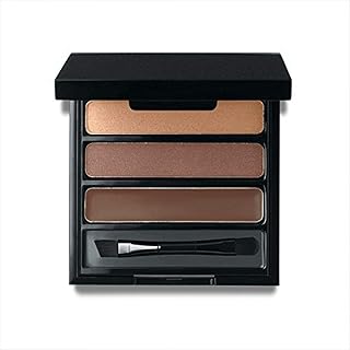 Deep Eye Brow Shaper Kit with Powder, Tinted Wax, and Brush