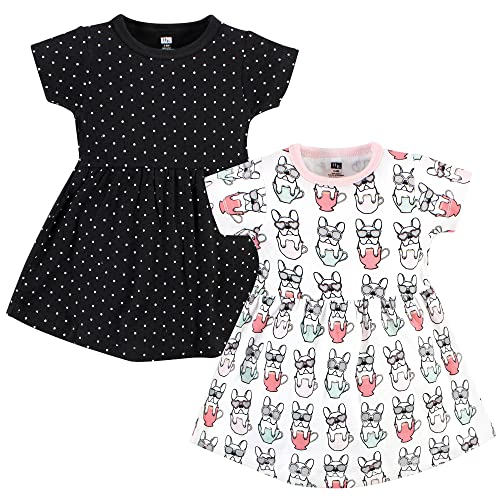 Girls Cotton Dresses, Bonjour, 3-6 Months