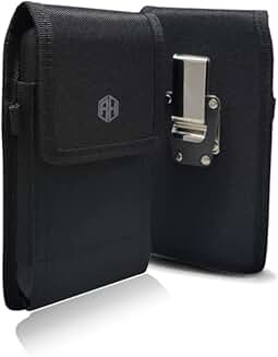 Rotating Nylon Canvas Phone Holster with Belt Clip