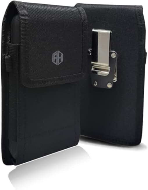 Rotating Nylon Canvas Phone Holster with Belt Clip
