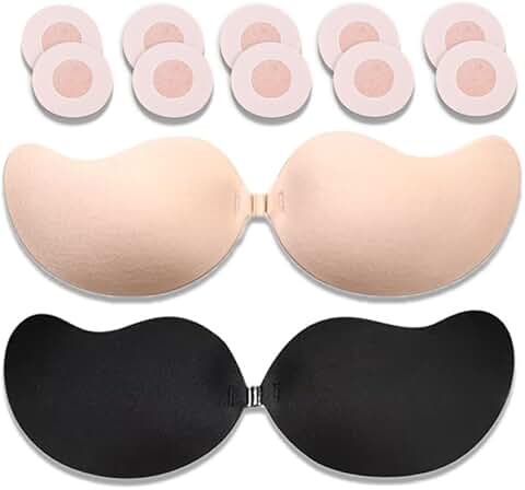 2-Pack Strapless Sticky Push-Up Bras