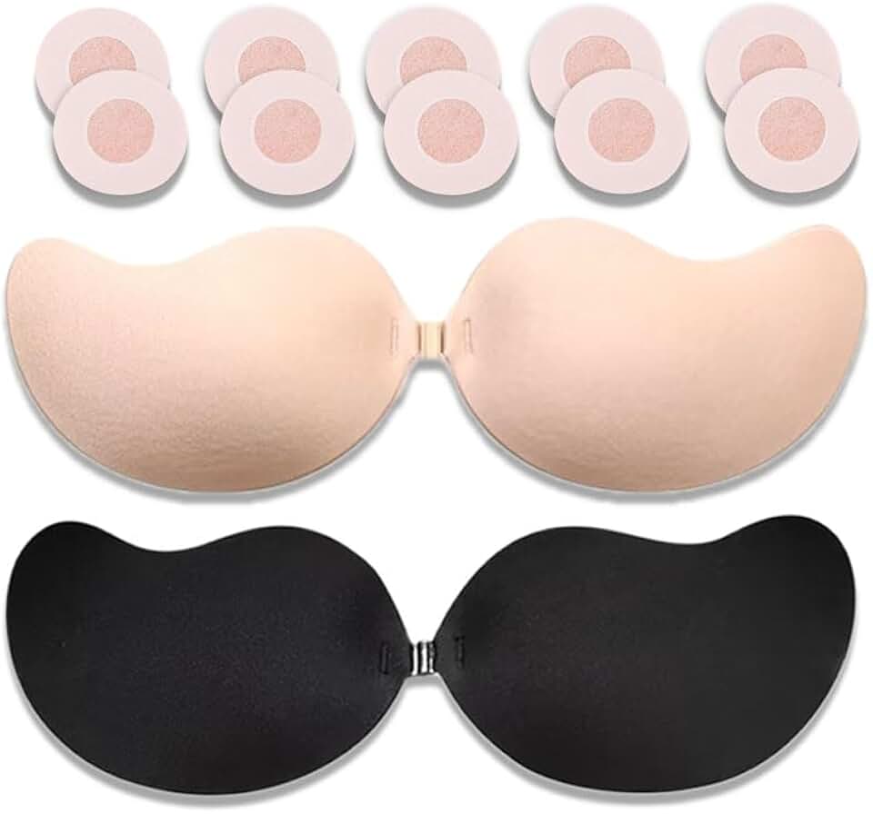 2-Pack Strapless Sticky Push-Up Bras