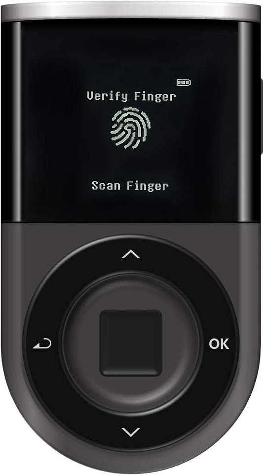 Biometric Cryptocurrency Hardware Wallet with Bluetooth