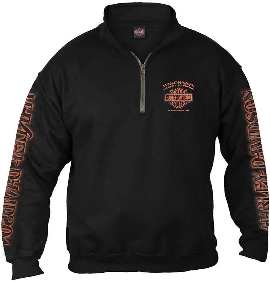 Men's Black Piston 1/4 Zip Cadet Pullover