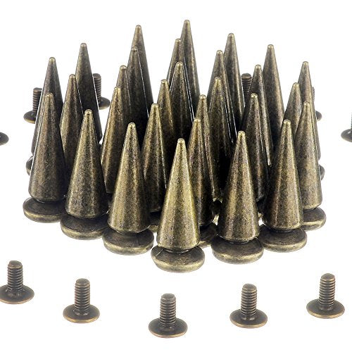 Bronze Metal Tree Spikes & Studs - 30 Sets 25MM