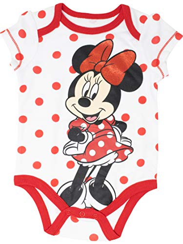 Baby Girls Girl Minnie 5 Pack Bodysuit, Yellow 18 Months