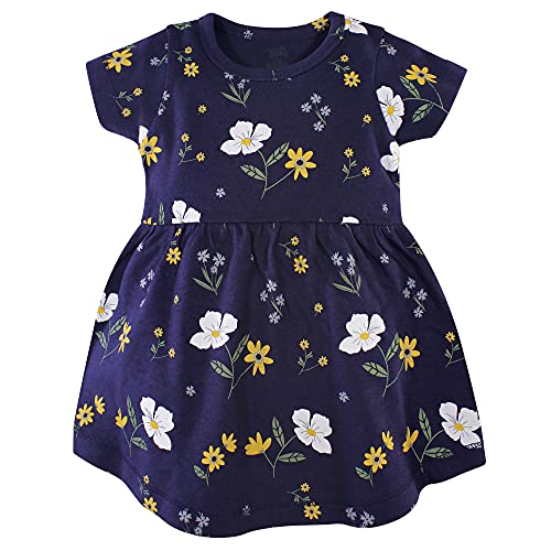 Infant and Toddler Girl Cotton Dresses Night Blooms, 18-24 Months
