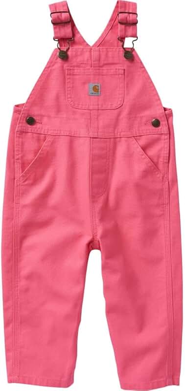 Loose Fit Canvas Bib Overalls for Girls