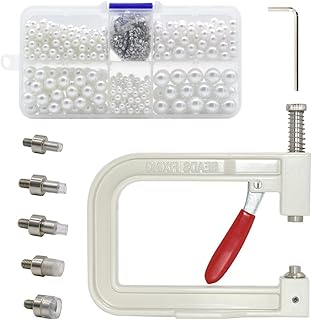 Handmade Pearl Setting Machine with 5 Sizes of Rivet Studs