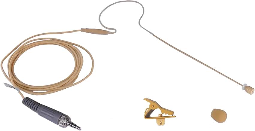 Mini Tan Headset Microphone for Sennheiser