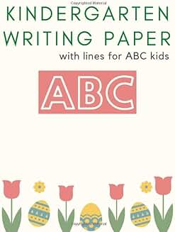Lined writing paper for kids, 120 pages, 8.5 x 11 inches