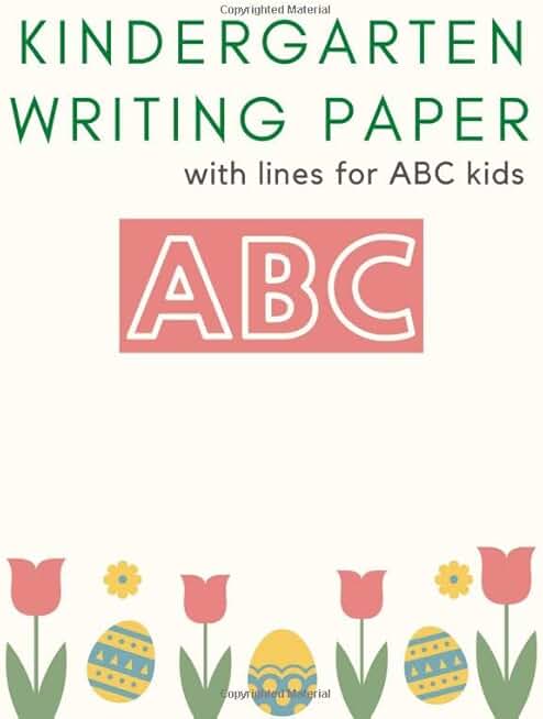 Lined writing paper for kids, 120 pages, 8.5 x 11 inches