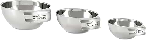 Mini Stainless Steel Measuring Bowl Set with Cups