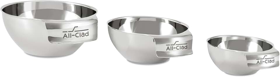 Mini Stainless Steel Measuring Bowl Set with Cups