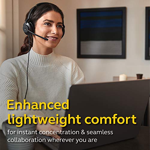 Evolve2 30 UC Wired Headset, USB-C, Stereo, Black - Lightweight, Portable Telephone Headset with 2 Built-in Microphones - Work Headset with Superior Audio and Reliable Comfort