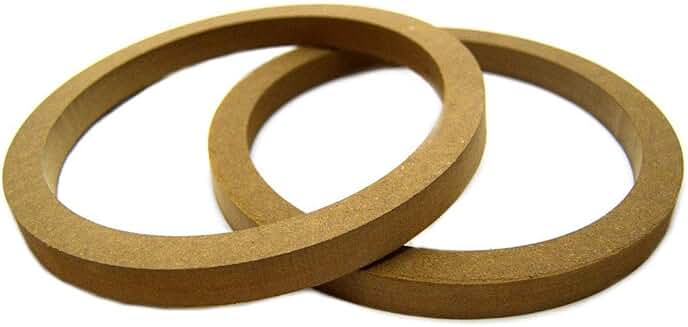 Pair of 8-inch MDF speaker rings