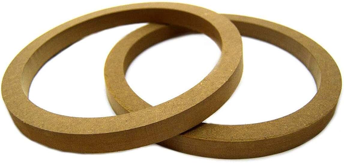 Pair of 8-inch MDF speaker rings