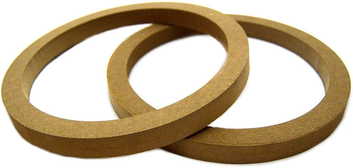 Pair of 8-inch MDF speaker rings