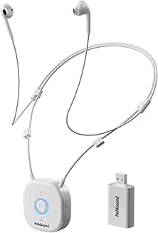 Wireless TV Headphones with 15hr Battery and 100ft Range