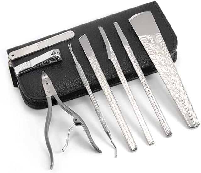Heavy Duty Toenail Clipper Set for Thick and Ingrown Nails