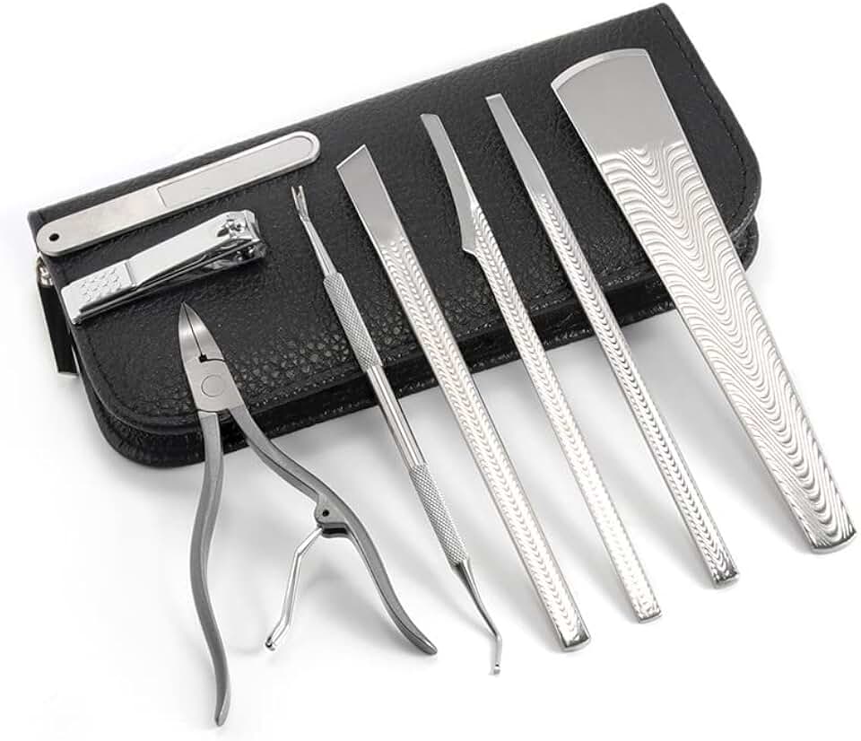 Heavy Duty Toenail Clipper Set for Thick and Ingrown Nails