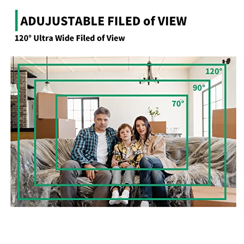 4K Webcam UVC30 with Microphone, Windows Hello,120 FOV, Auto Framing, USB-A & USB-C Computer Camera, Wide Angle Webcam for Skype, Zoom, Teams, FaceTime, Hangouts, PC/Mac/Laptop/Desktop