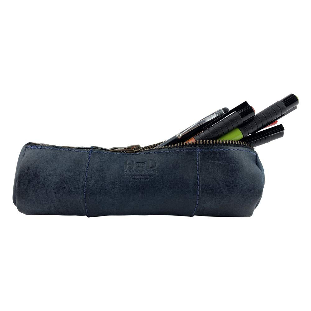 Rustic Leather Cylinder Case for Keys and Small Items
