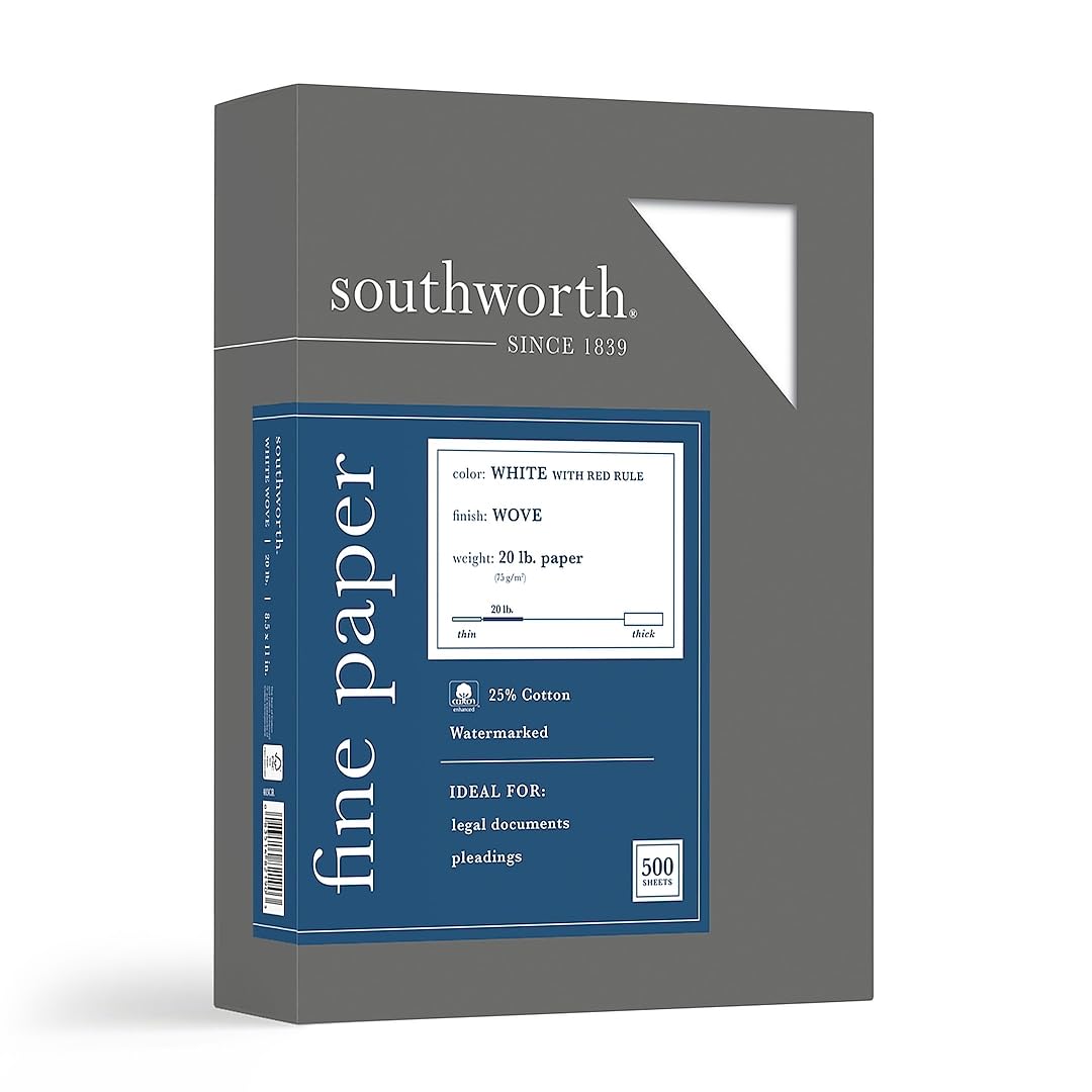 8.5" x 11" Business Paper, 20 Lb, Wove, 500 Sheets