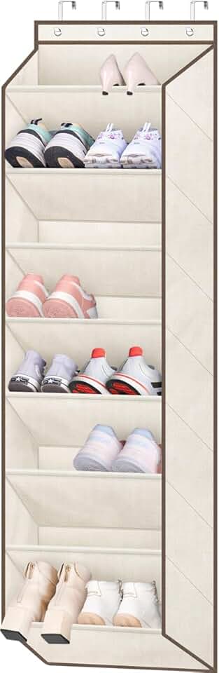 Over-the-Door Shoe Organizer with Deep Pockets