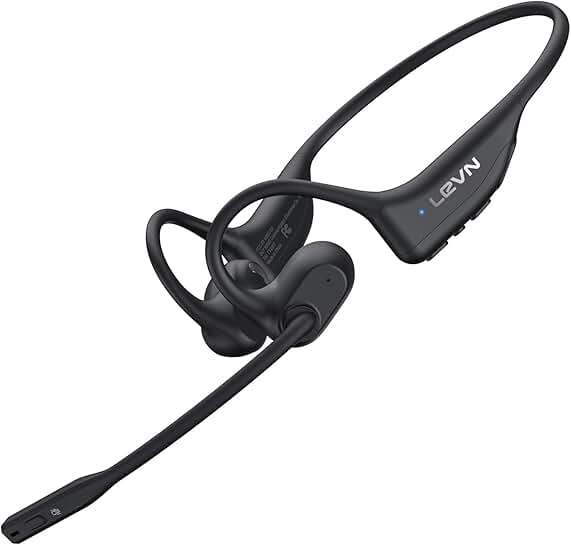 Open Ear Bluetooth Headset with Microphone and Noise Cancelling