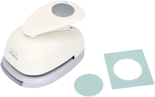 1.5 Inch Scalloped Circle Punch for Paper Crafts