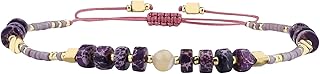 Handmade Crystal Agate Friendship Bracelet with Adjustable Beads