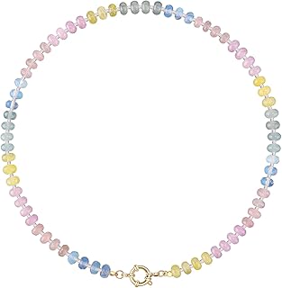 Colorful Beaded Gemstone Necklace for Women
