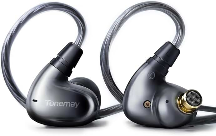 Wired In-Ear Earbuds with Mic and Detachable Cable