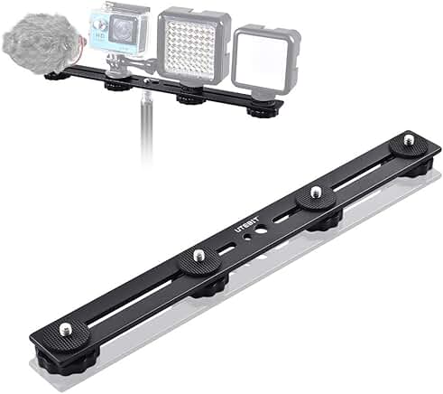 11-inch Flash Bracket with Dual Camera Mount