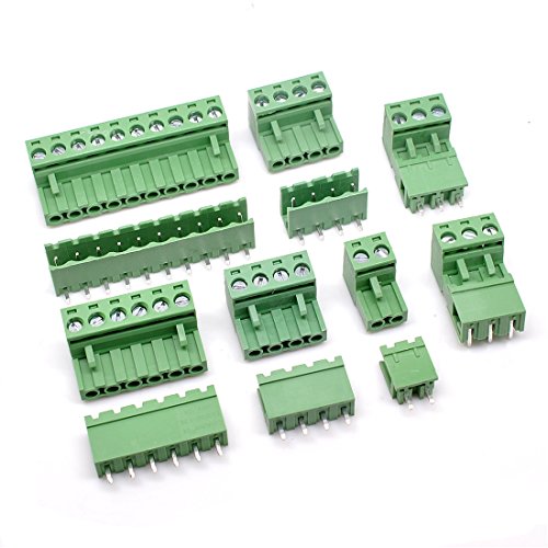 10 Set 8-Pin 5.08mm Pitch Male Female PCB Screw Terminal Block (8P x 10pairs)