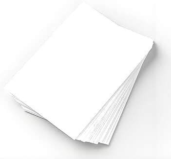 White 8.5 x 11 Inch Copy Paper, 5 Reams