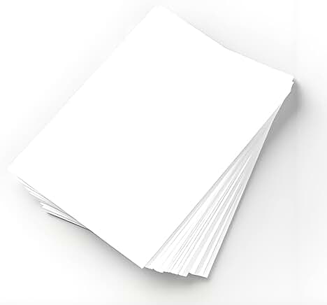 White 8.5 x 11 Inch Copy Paper, 5 Reams