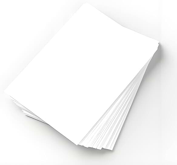 White 8.5 x 11 Inch Copy Paper, 5 Reams