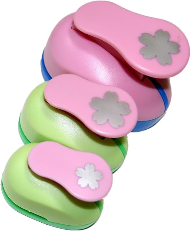 Set of 3 flower craft punches in 5/8, 1, and 1.5 inches