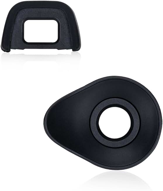 Eyecup for Nikon DSLR cameras with rotatable oval design