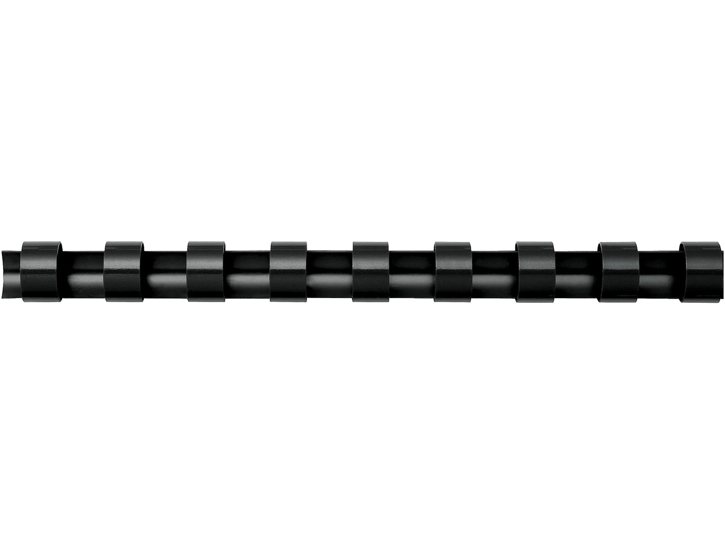 Plastic combs, round back, 100 pack, black, 5/8 inch