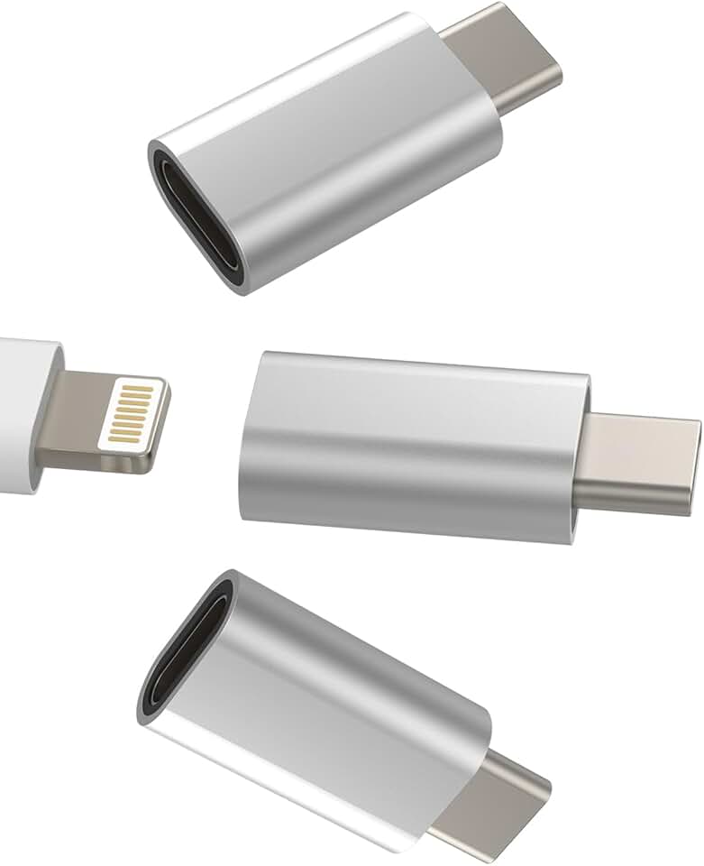 USB C to Lightning Charging Cable Adapter 3-Pack