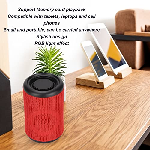 Bluetooth Speaker, Multifunctional HiFi Stereo Computer Speaker Small Portable RGB Deep Bass Speaker for Outdoor Home Travel Party